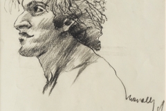 D-014 "Male Portrait" - charcoal (16"x14")