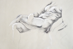 D-018 "Seated Nude" (33"x23")