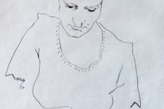 D-025 "Woman Reading" (20"x20")