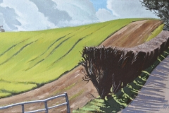 L-003 "Cropped Hedge" (2012) (24"x12")